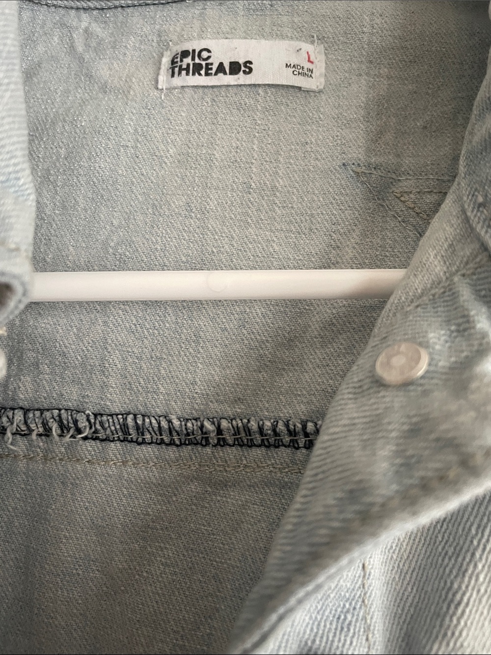 Epic Threads Light Blue Denim Jacket - Picture 2 of 5